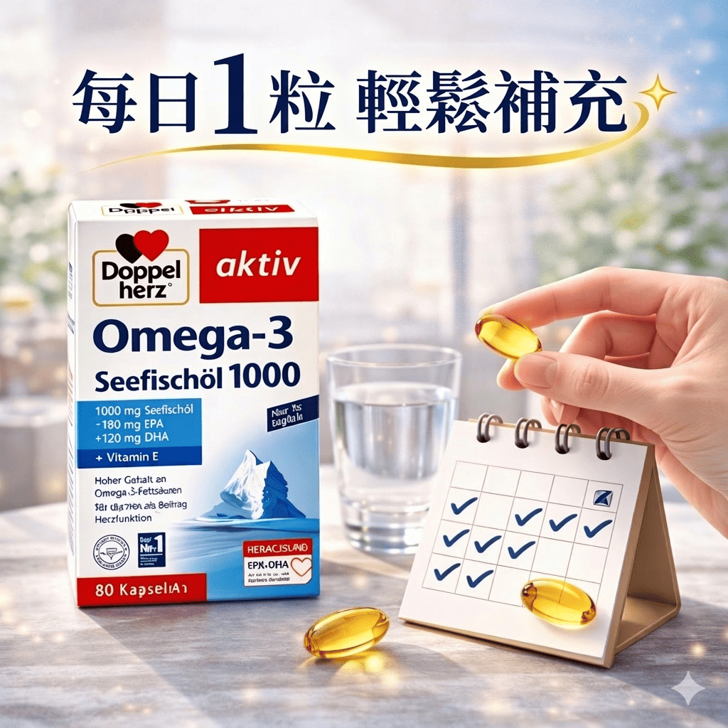 Doppelherz 德國雙心Omega-3深海魚油1000mg 60粒