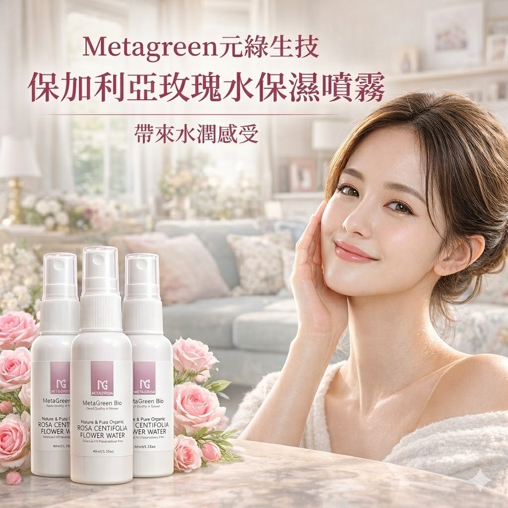 元綠生技 保加利亞玫瑰水保濕噴霧隨身瓶 40ml