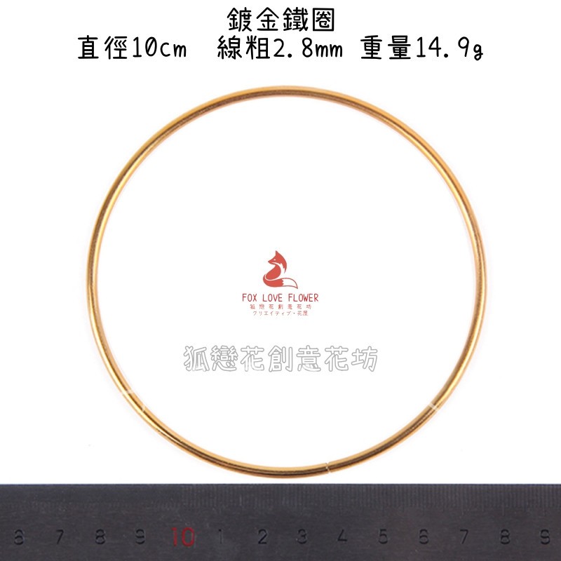 台灣現貨【花藝基底花器】塑膠花圈花籃鍍金鐵圈多尺寸 插花花環門掛吊飾手作材料 聖誕佈置 花藝材料 花圈藤圈 DIY