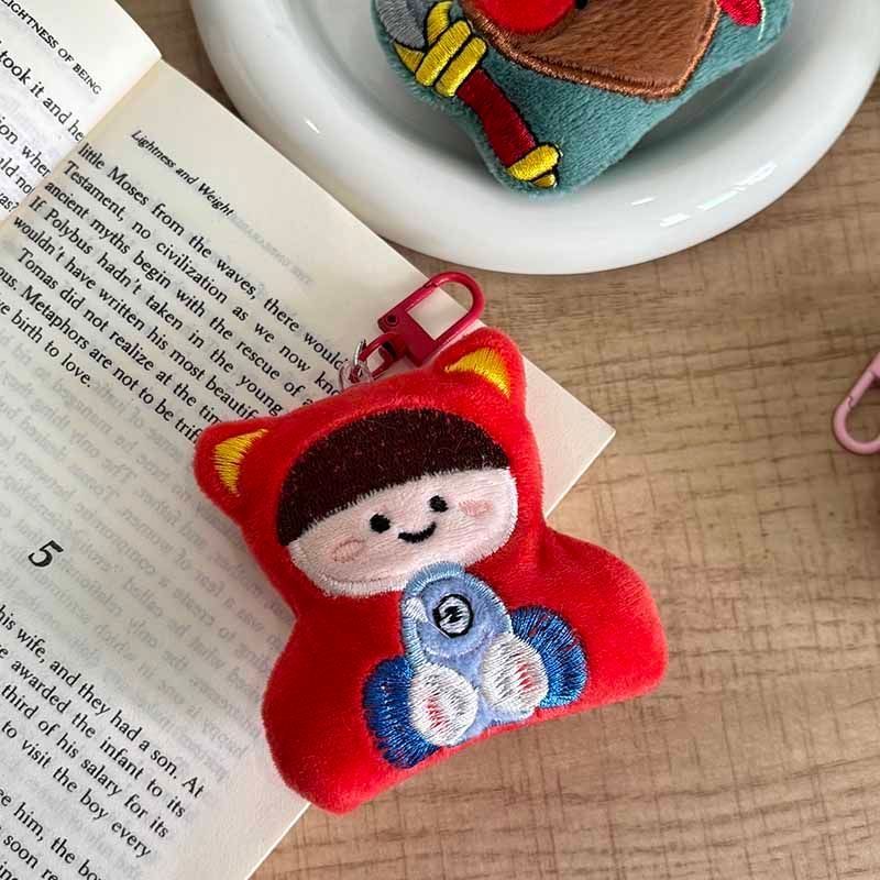 台灣現貨【神仙助我毛絨鑰匙圈】療癒玩偶掛件 黑貓文昌月老鍾馗 隨身包包書包吊飾 交換禮物小物 新年佈置