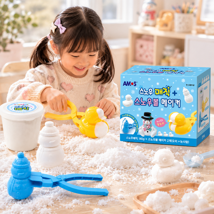 AMOS 雪花魔法球 雪球製作器套組