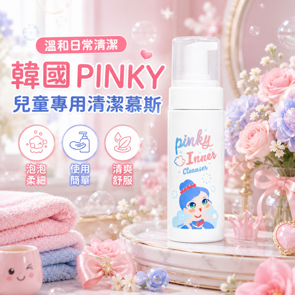 韓國 PINKY 兒童專用清潔慕斯
