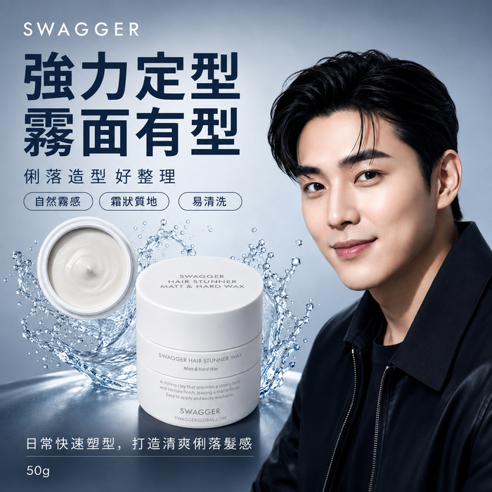 韓國 Swagger Hair Stunner 男士霧面強力髮蠟 50g