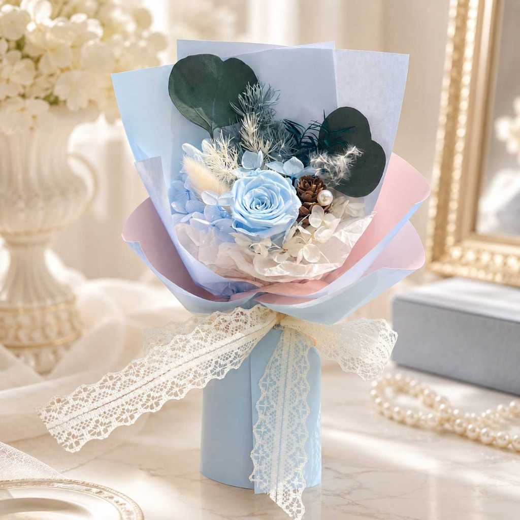 台灣現貨【25cm永生玫瑰花束】25cm永生玫瑰花束, 永生花束, 玫瑰花束, 復古紅玫瑰, 紫色玫瑰花束, 粉色玫瑰花