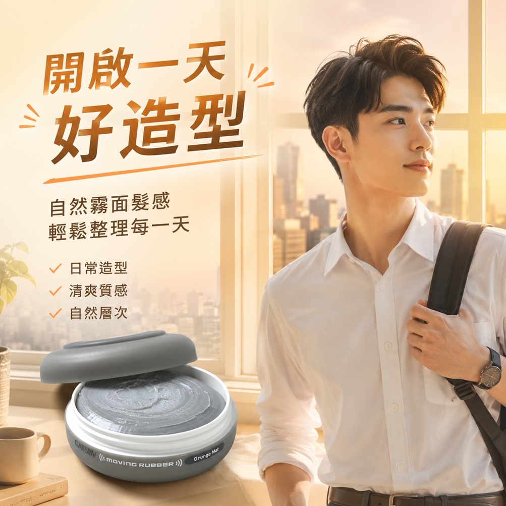 GATSBy Moving Rubber 頹廢霧面髮蠟(80g)