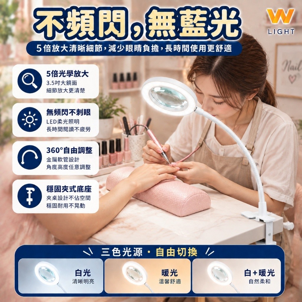 LED放大鏡工作燈 商品介紹 5