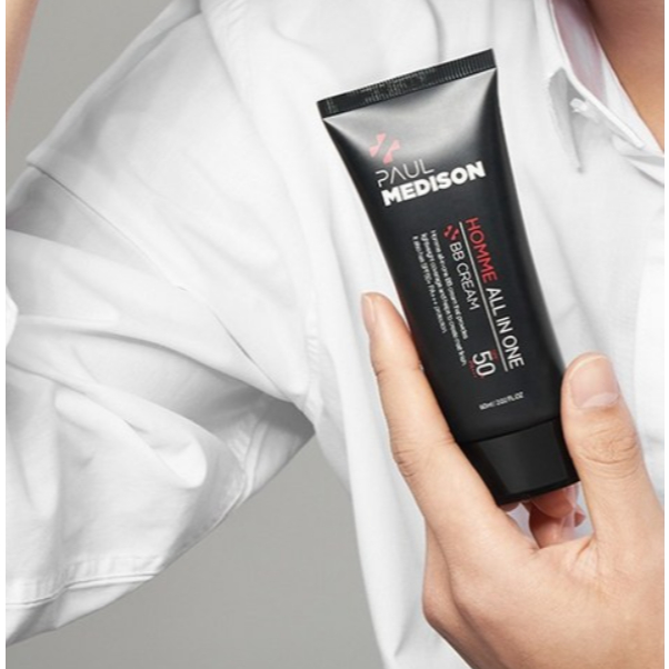 PAUL MEDISON 男士多效合一BB霜 SPF50+ PA+++ 60ml 自然修飾 潤色提亮 修飾膚色 清爽不黏