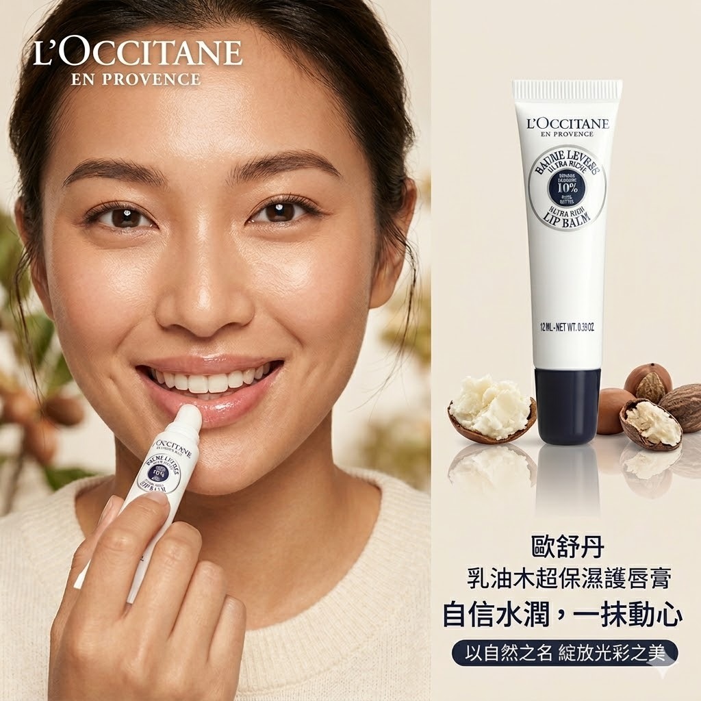 L'OCCITANE 歐舒丹 乳油木保濕護唇膏 新版 12ML