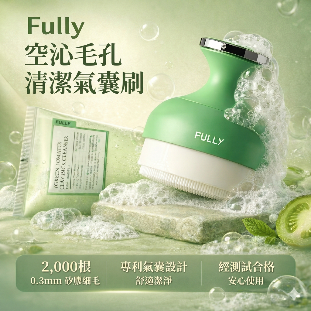 Fully 綠番茄 毛孔清潔刷