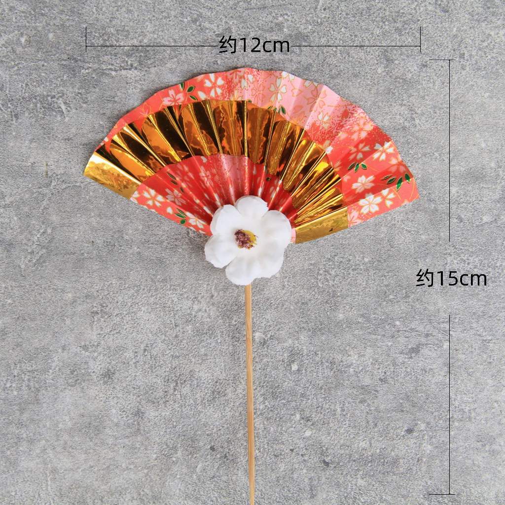 台灣現貨【水引花籤插飾】日式水引扇結立體梅花 春節新年花藝材料 禮盒點綴 盆花花束擺飾用 新年佈置