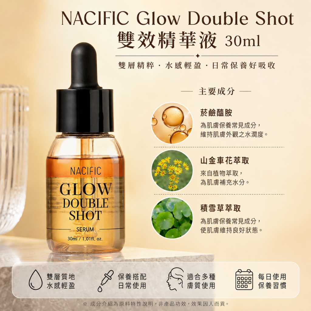 NACIFIC Glow Double Shot 雙效精華液 30ml
