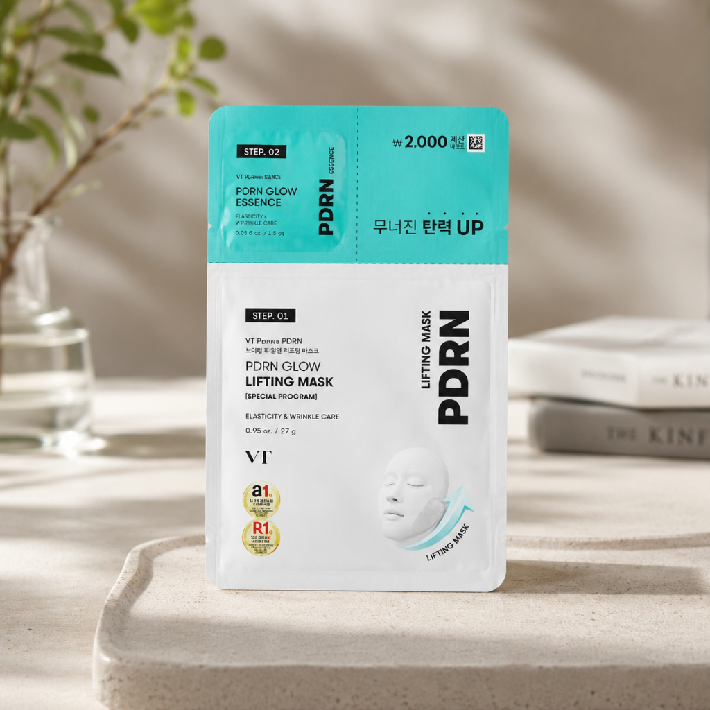 VT PDRN 彈力保濕面膜 27g*1片+發光精華1.5ml