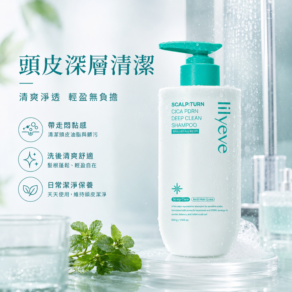 Lilyeve Scalpton 積雪草 PDRN深層洗髮精 500g