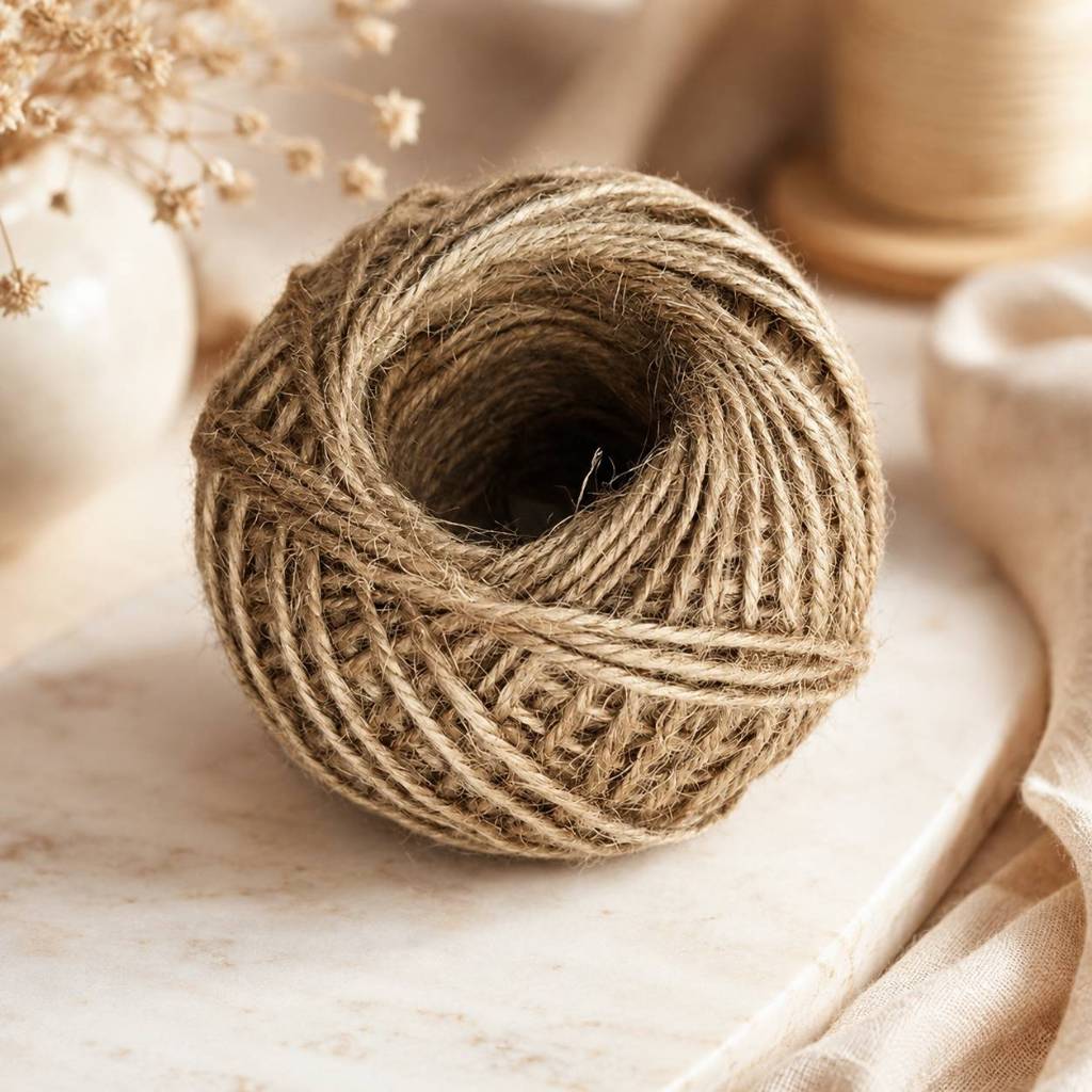 台灣現貨【2mm麻繩】原色紅色25m手作包裝繩 包裝繩, 禮盒綁繩, 花束綁繩, 吊牌繩, DIY手作材料, 乾燥花包裝