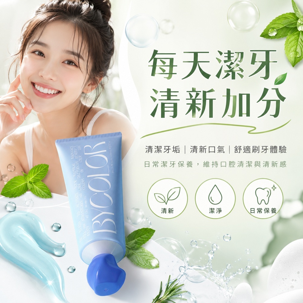 BYCOLOR 亮白功能牙膏(90g)