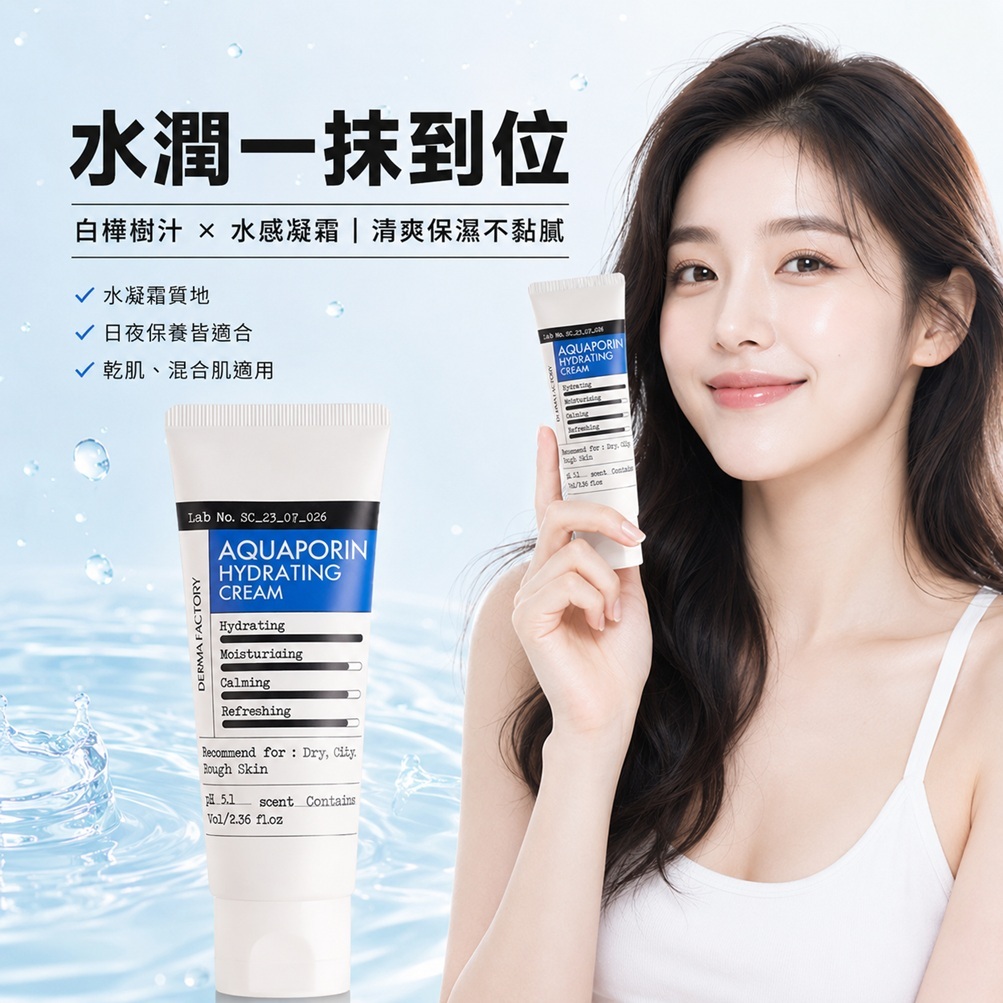 DermaFactory 水通道蛋白保濕霜 70ml