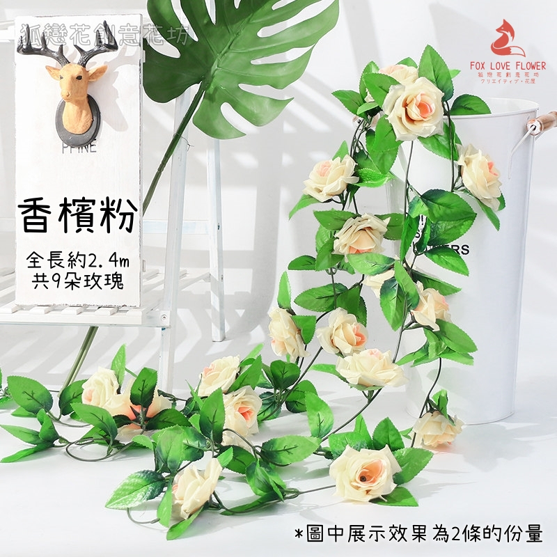 9頭玫瑰❰香檳粉❱