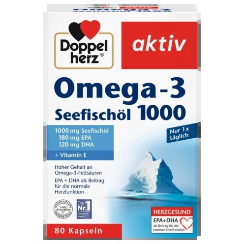 Doppelherz 德國雙心Omega-3深海魚油1000mg 60粒