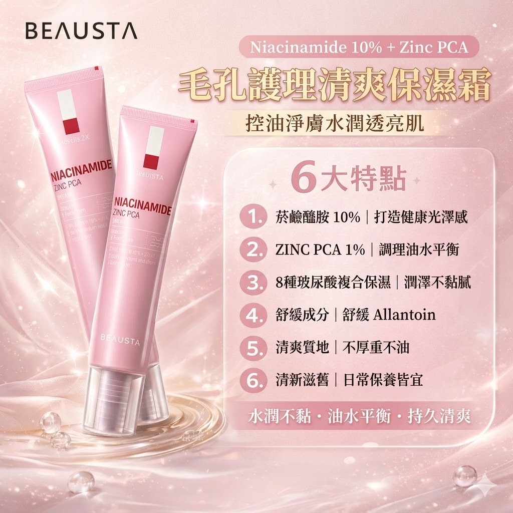 韓國 BEAUSTA 德瑪2X 煙酰胺毛孔隱形霜 40ml