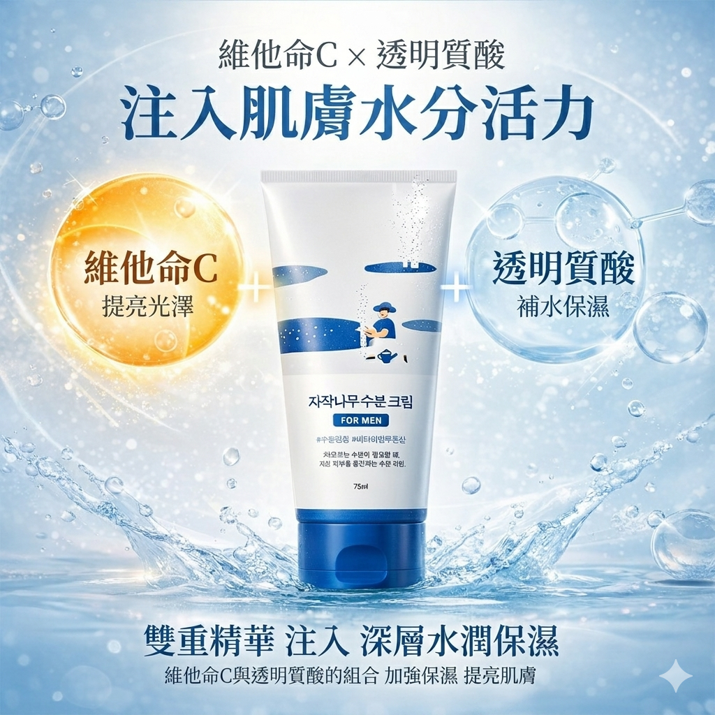 Roundlab 男士用白樺樹保濕乳霜 75ml