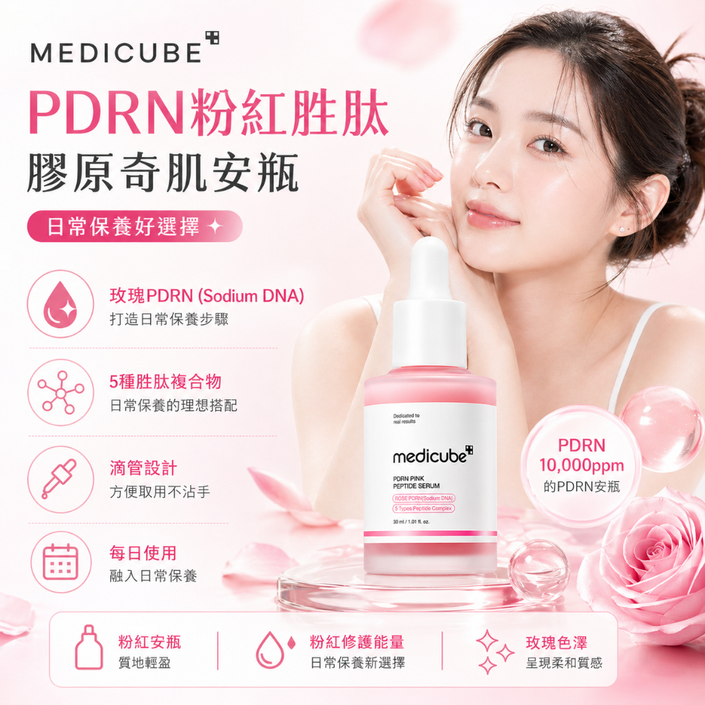 MEDICUBE PDRN粉紅胜肽膠原奇肌安瓶 30ml