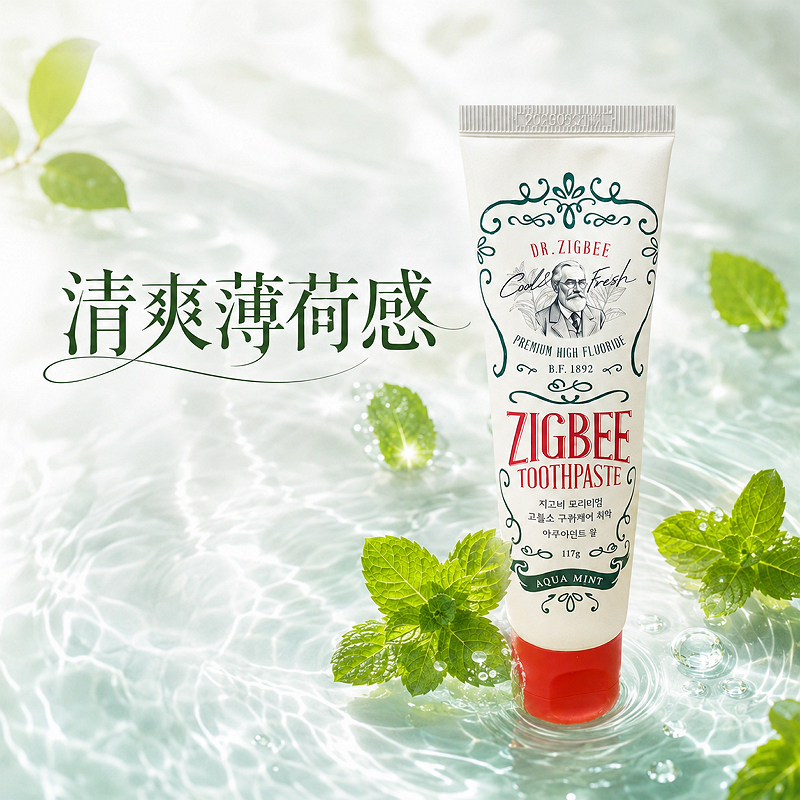 韓國 ZIGBEE 強效防蛀高含氟專業護理牙膏 117g/支