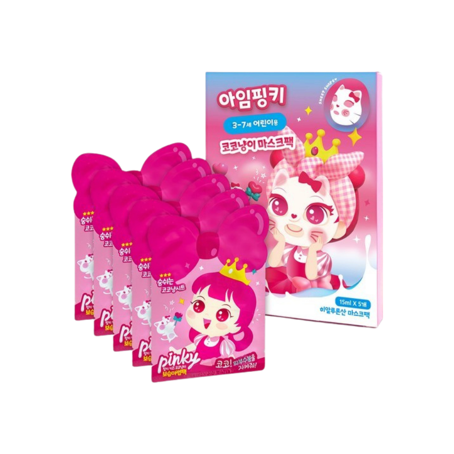 PINKY貓咪可可兒童面膜 5片/盒