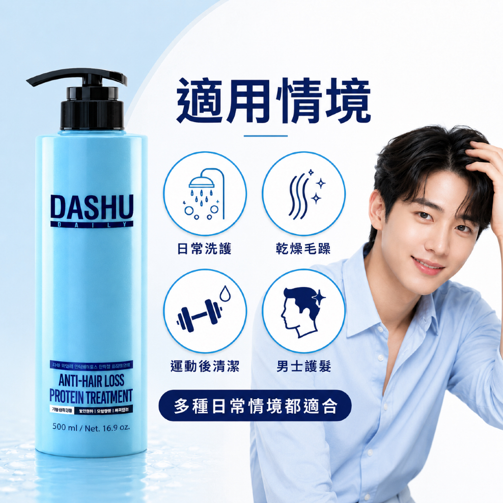 DASHU 每日防落髮蛋白護髮素 500ml