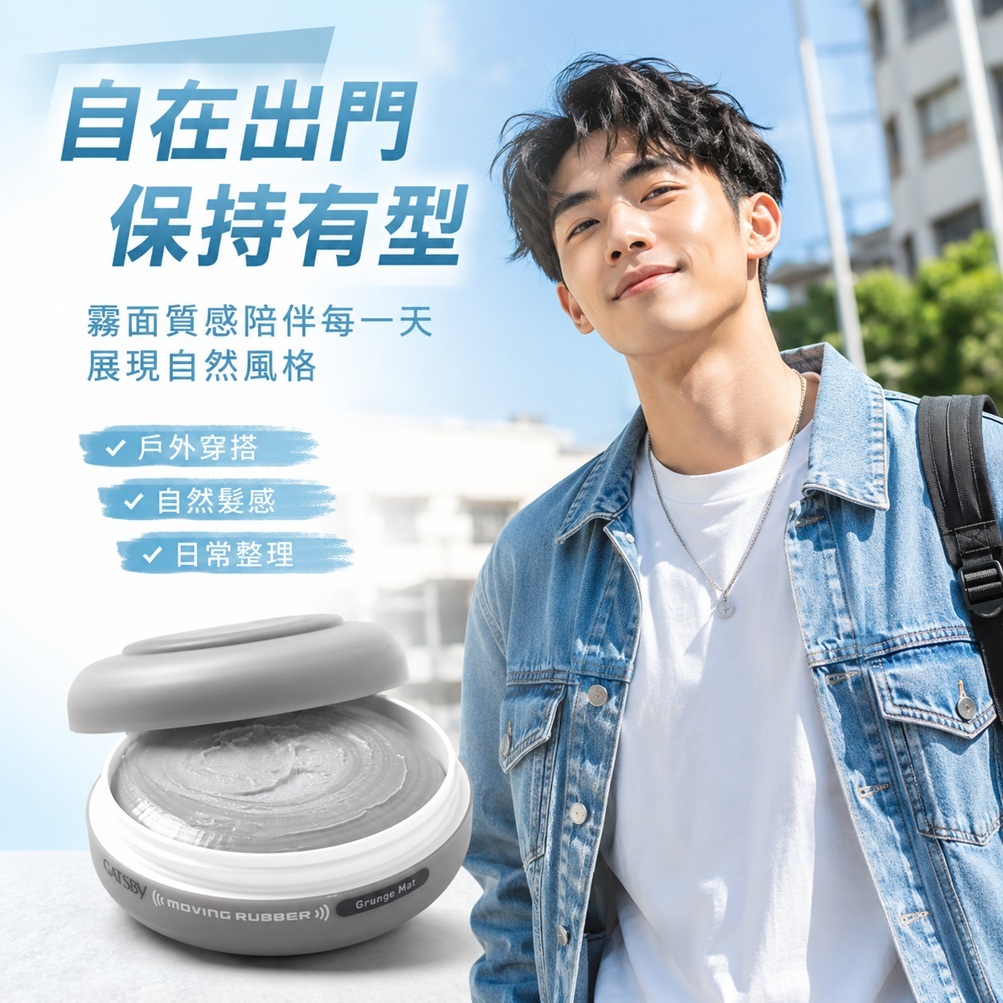 GATSBy Moving Rubber 頹廢霧面髮蠟(80g)