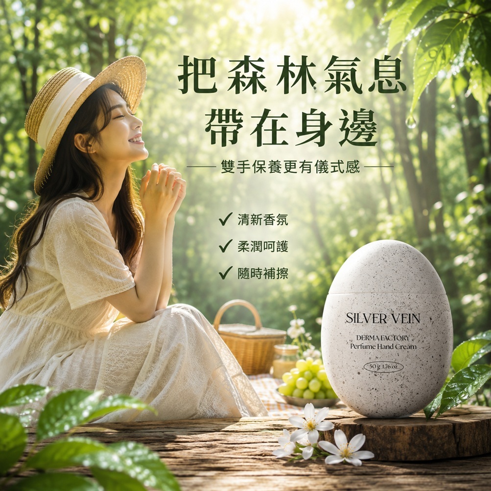韓國 DermaFactory 銀色貝恩 香氛護手霜 50g