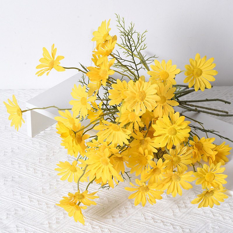 台灣現貨【仿真小雛菊】荷蘭菊波斯野菊假花束 居家花器擺飾 婚禮佈置裝飾花材 花藝材料