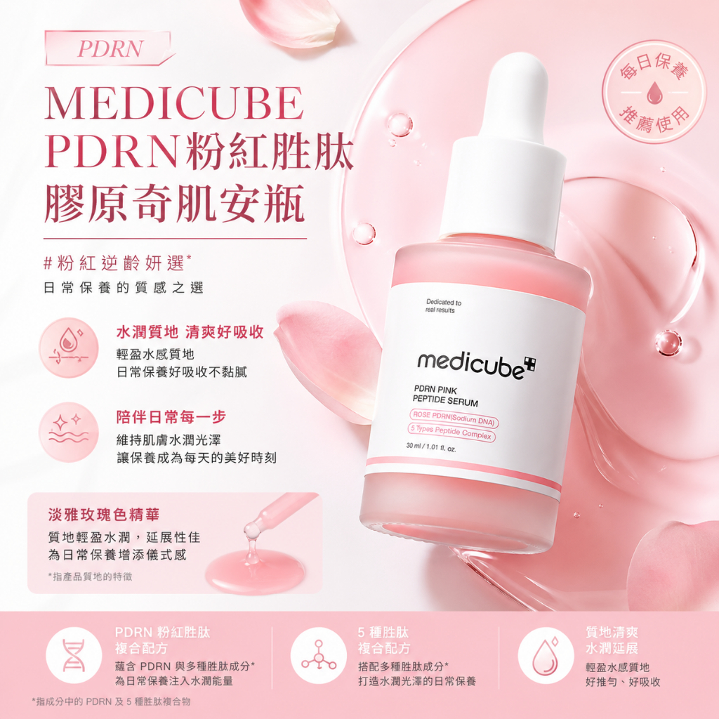 MEDICUBE PDRN粉紅胜肽膠原奇肌安瓶 30ml