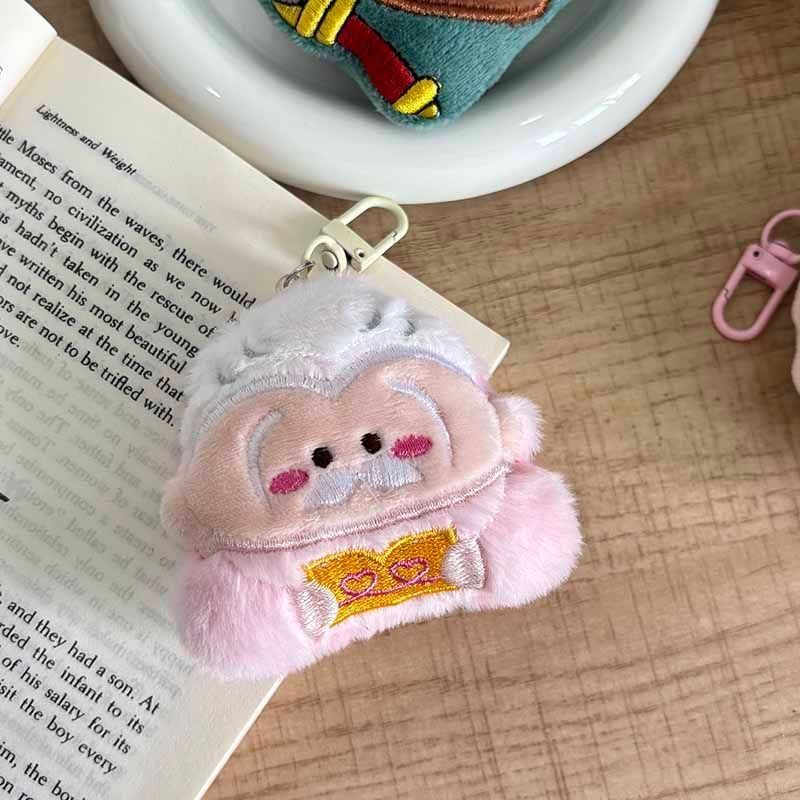 台灣現貨【神仙助我毛絨鑰匙圈】療癒玩偶掛件 黑貓文昌月老鍾馗 隨身包包書包吊飾 交換禮物小物 新年佈置