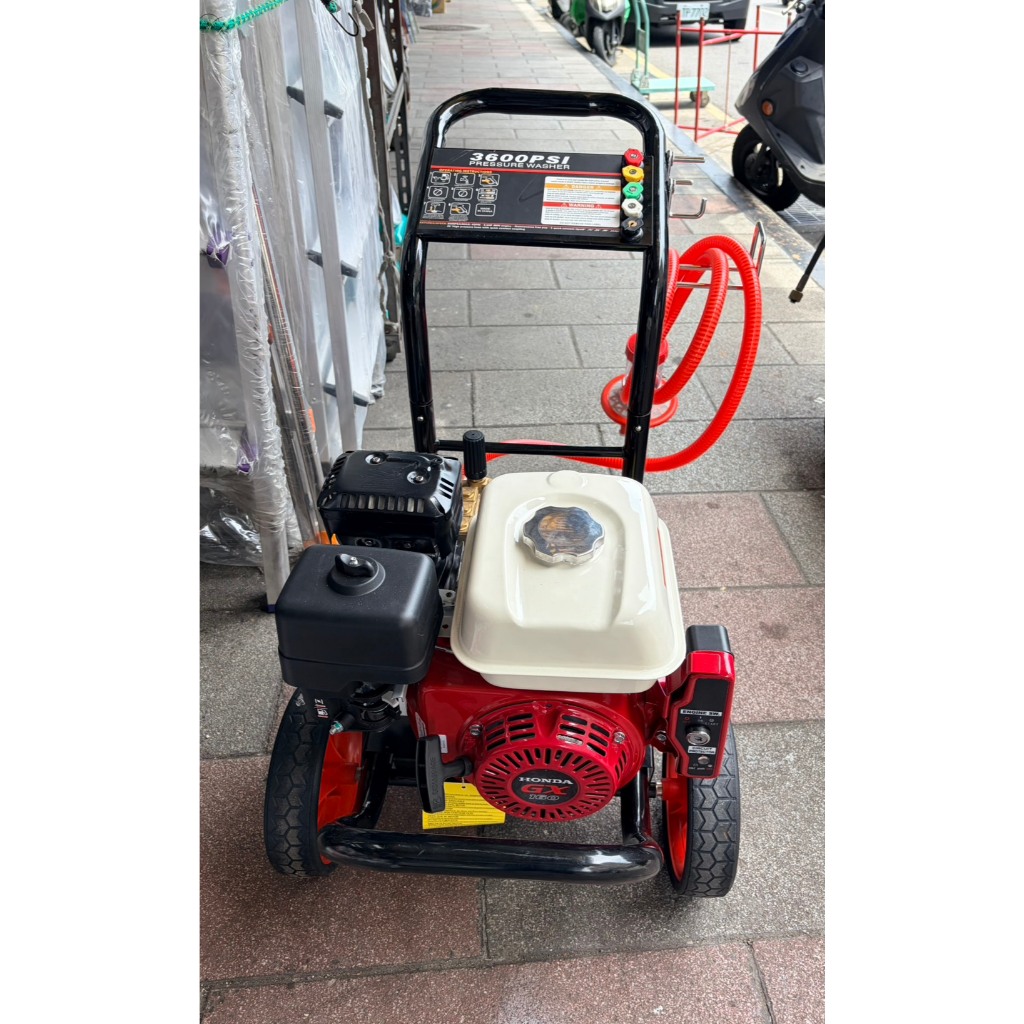 HONDA本田5.5馬引擎GX160高壓清洗機 電啟動 配義大利AR幫浦 洗車機 商品圖片 2