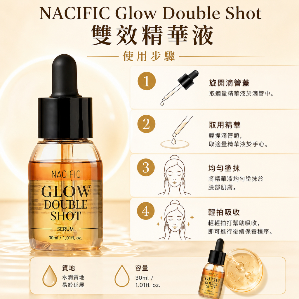NACIFIC Glow Double Shot 雙效精華液 30ml