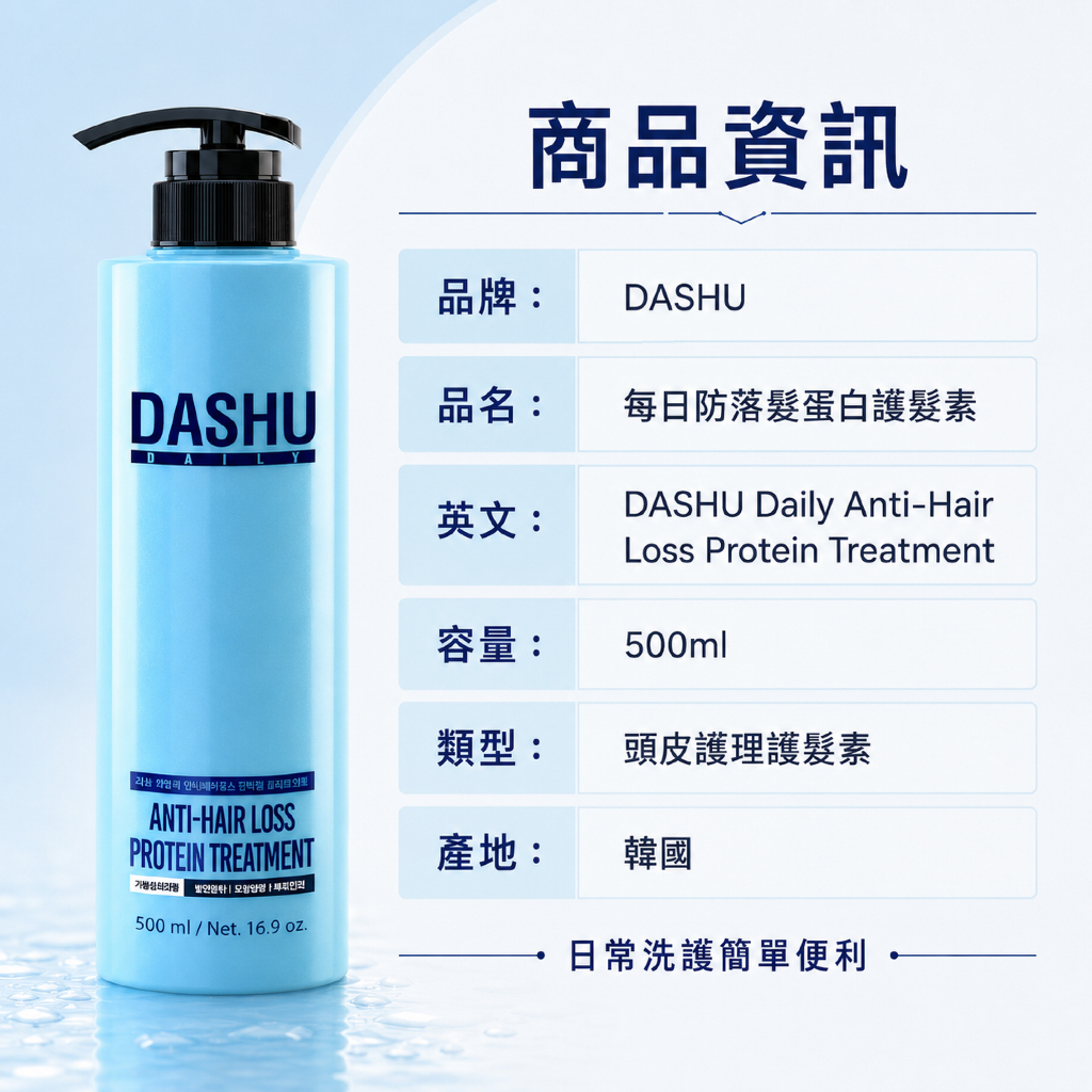 DASHU 每日防落髮蛋白護髮素 500ml