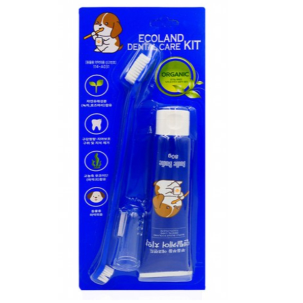 Budle'Budle Ecoland 寵物牙膏牙刷組 80g