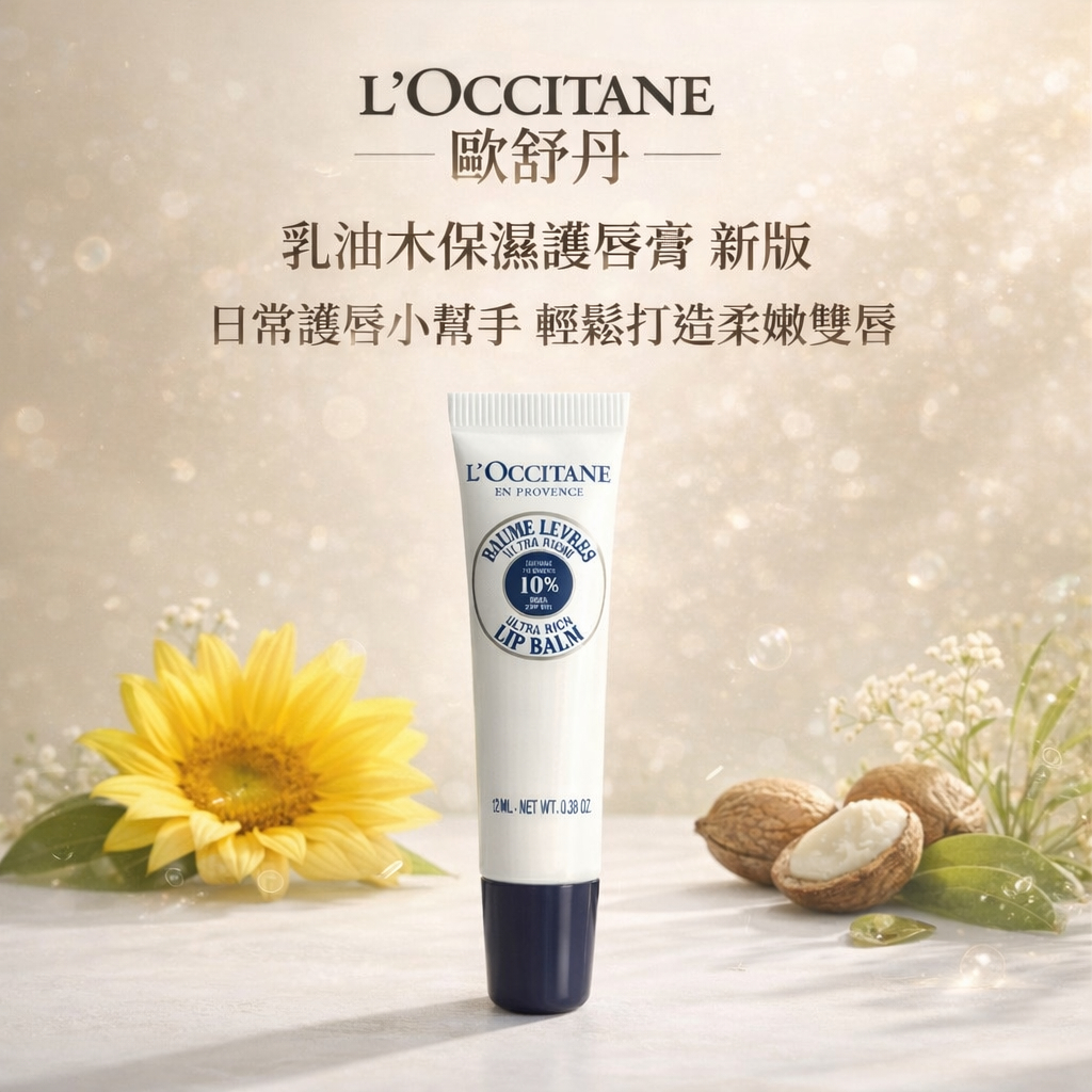 L'OCCITANE 歐舒丹 乳油木保濕護唇膏 新版 12ML
