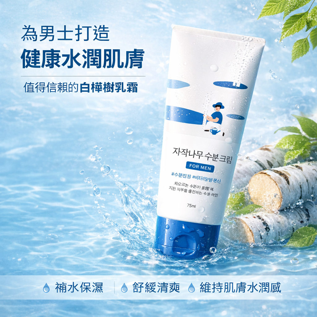 Roundlab 男士用白樺樹保濕乳霜 75ml