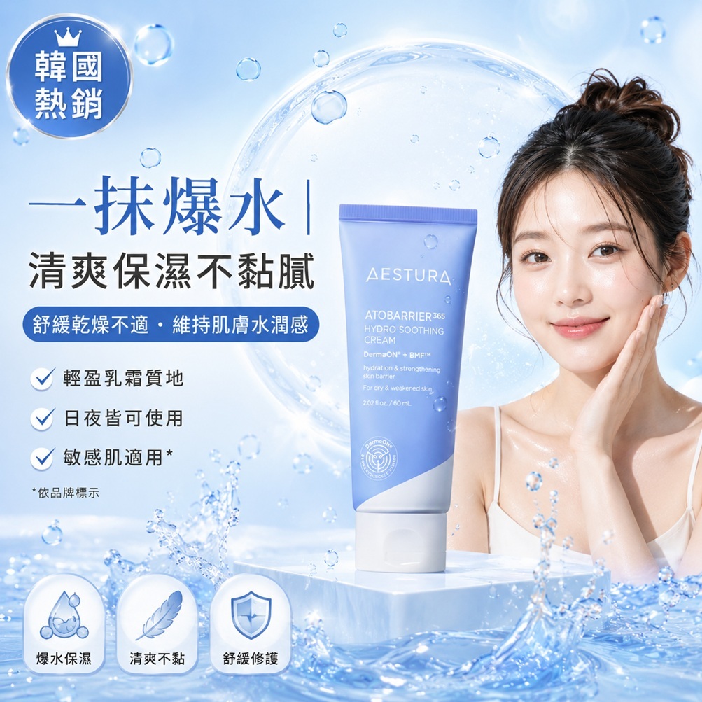 AESTURA ATOPIC BARRIER 365 水潤舒緩霜 (60ml)