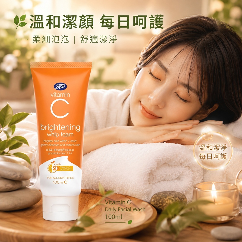 泰國 Boots 藥妝店人氣洗面乳(亮白潔顏乳 /亮白泡泡洗面乳)100ml