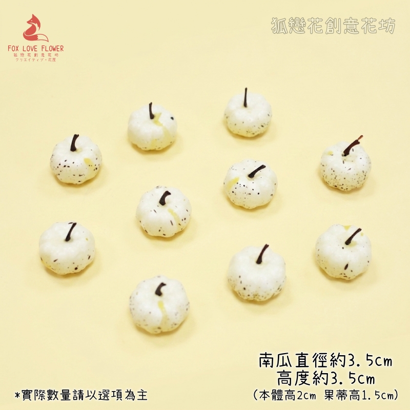 3cm白色迷你南瓜(10個)