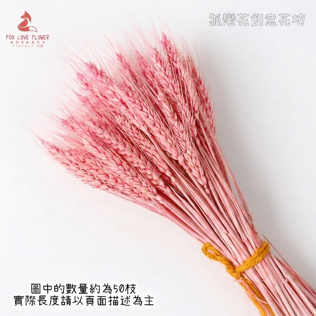 40cm(粉色)染色麥穗(1支)