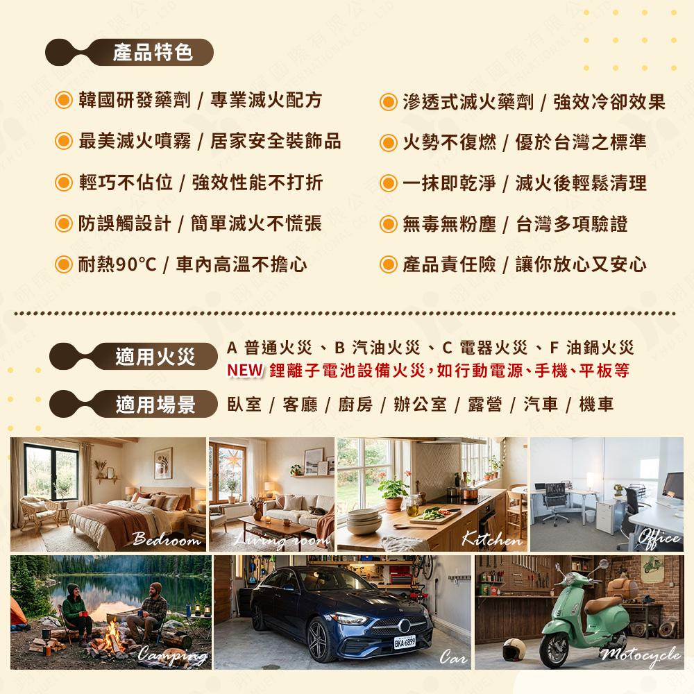 產品特色,適用火災,適用場景