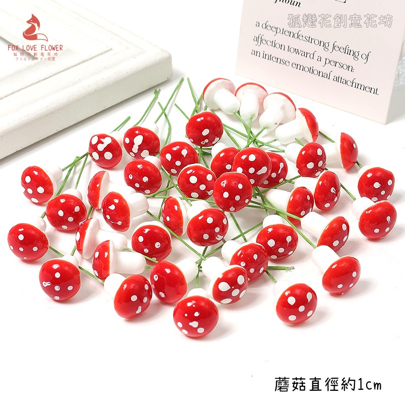 1cm迷你蘑菇(5個)