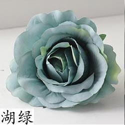 【清新湖綠】12cm大玫瑰4朵
