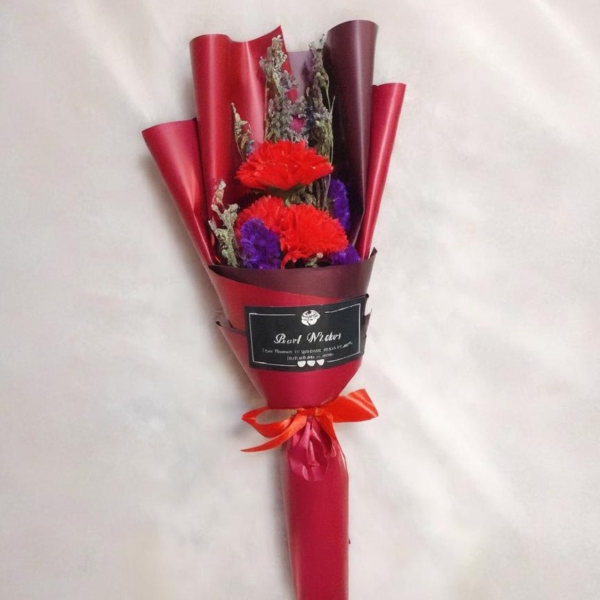 紅色康乃馨✖紅包裝