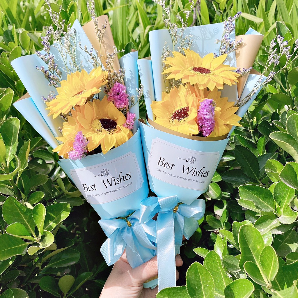 黃色向日葵✖藍包裝