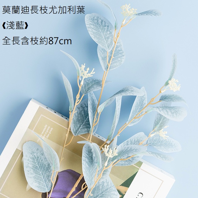 莫蘭迪長枝尤加利葉❰淺藍❱,價錢為1束的價格