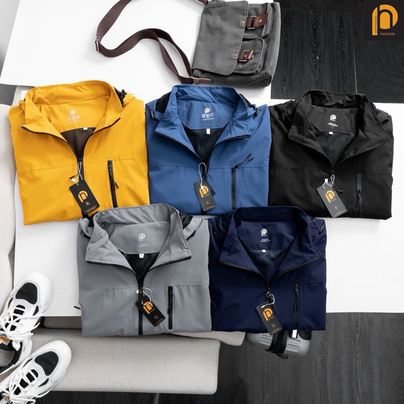 High-quality 2-layer 3-zip windJacket, super waterproof, modern shirt for men and women suitable for all ages